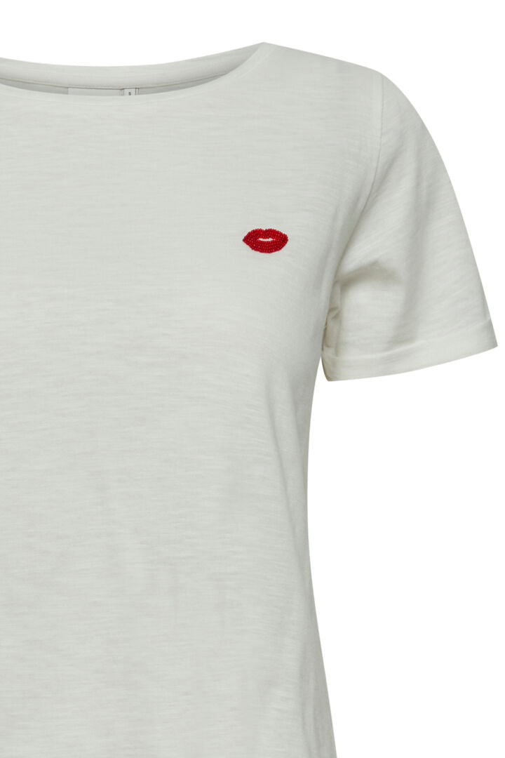 T-shirt bisou en perles ICHI