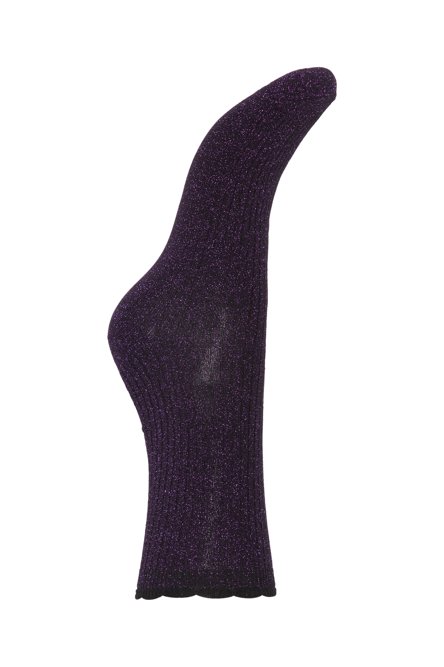 Chaussettes paillettes violettes ICHI