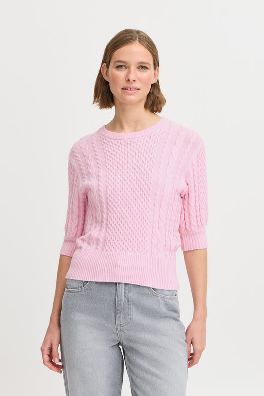 Pull maille manches courtes B.Young