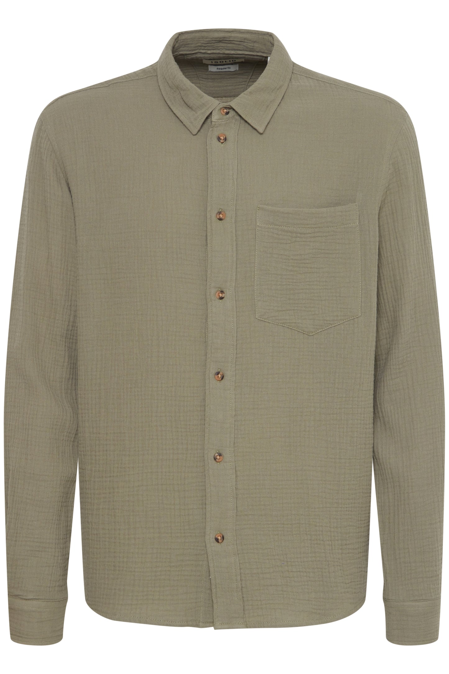 Chemise gaz de coton SOLID