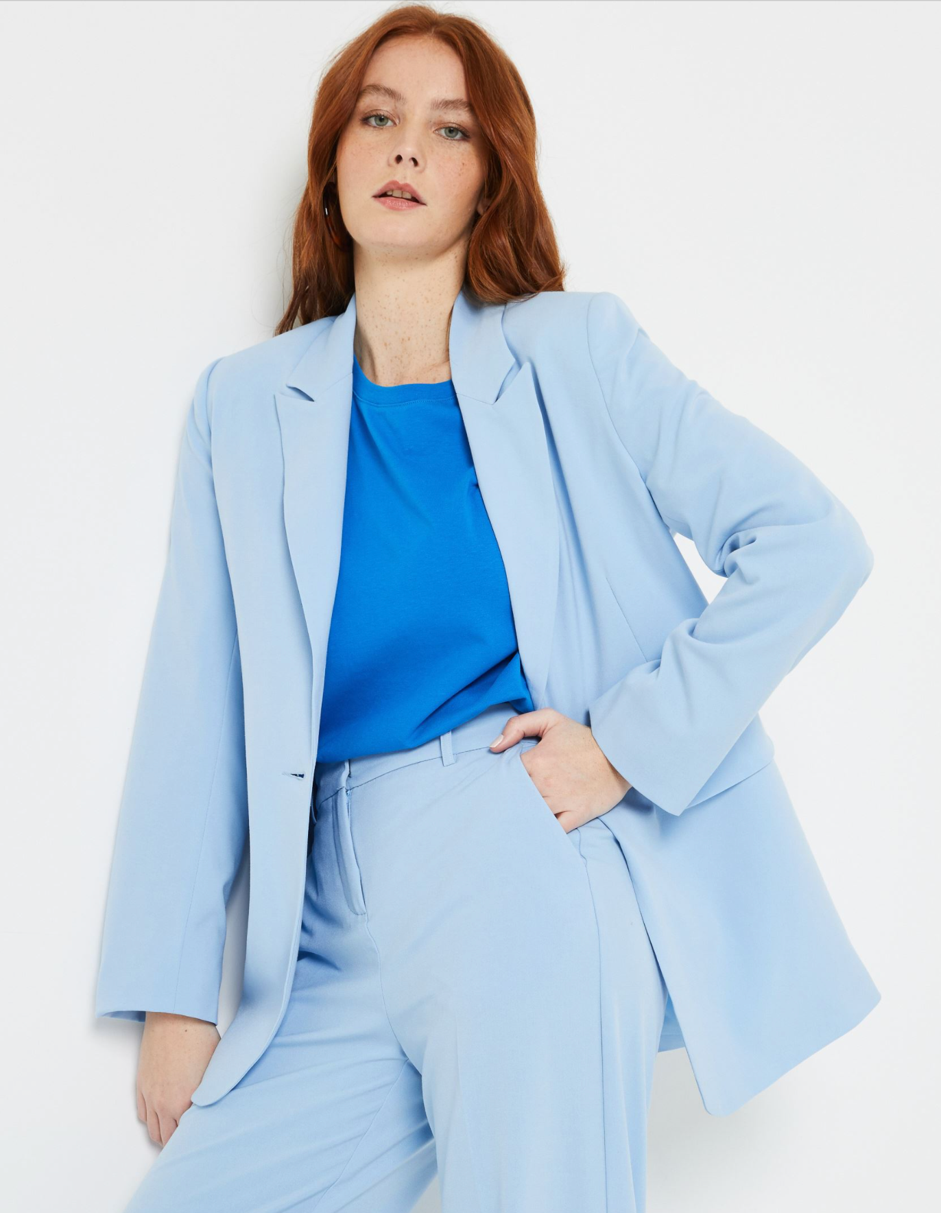 Blazer ensemble bleu ciel B.Young