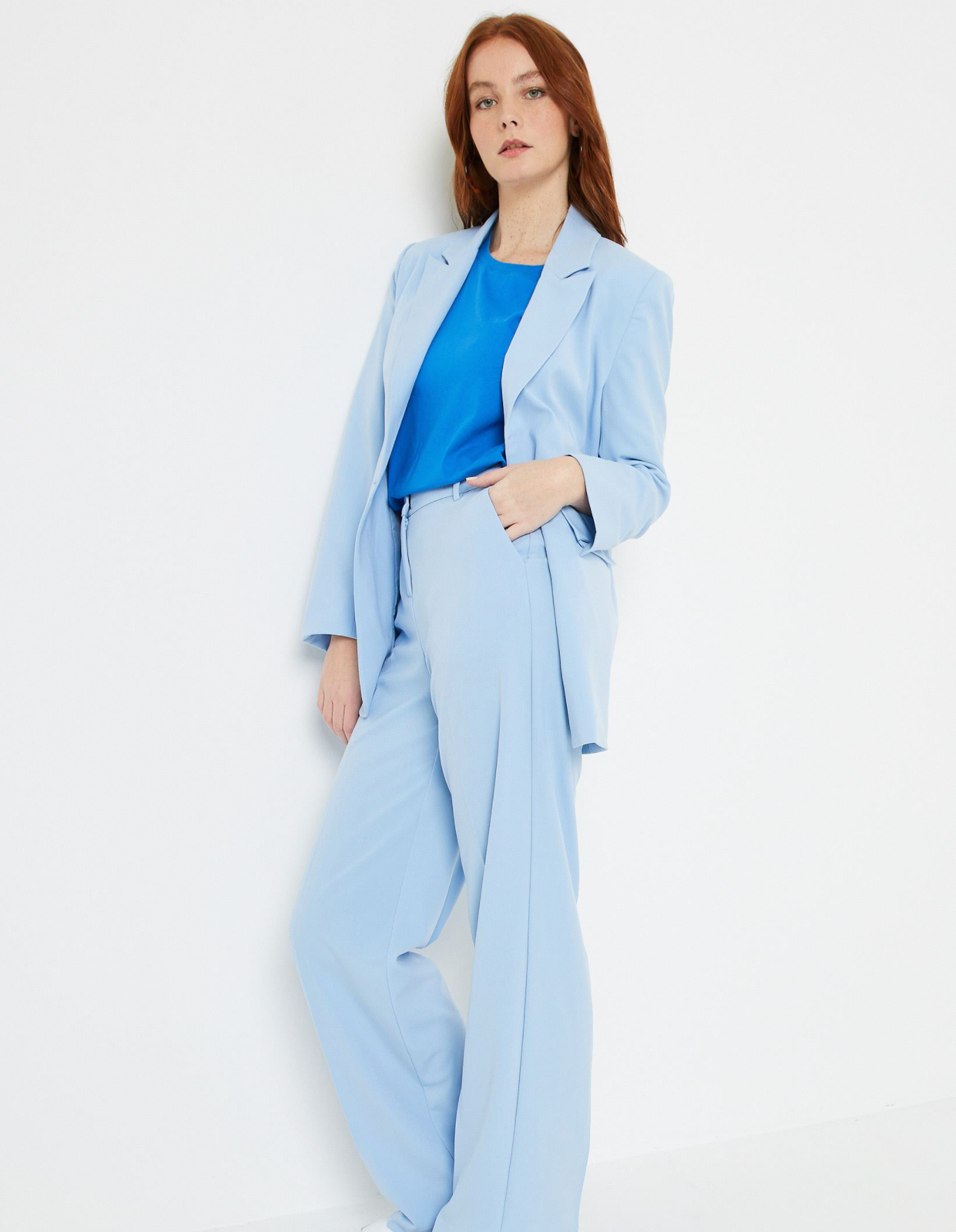 Blazer ensemble bleu ciel B.Young